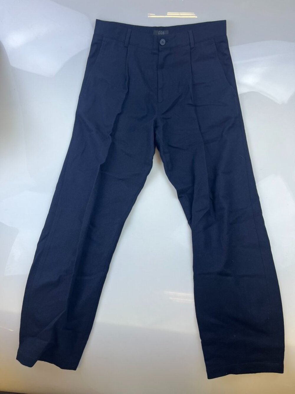 COS Navy Blue Pleated Pants N271-14